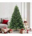 vidaXL Artificial Hinged Christmas Tree Green 180 cm PVC, PE and steel