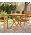 vidaXL Folding Garden Table 85x85x76 cm Solid Teak Wood