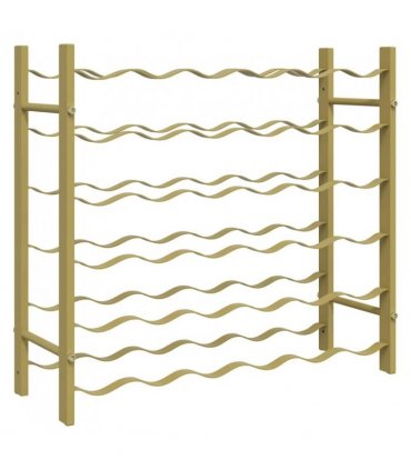 vidaXL Wine Rack for 36 Bottles Gold Metal