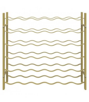 vidaXL Wine Rack for 36 Bottles Gold Metal