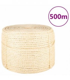vidaXL Rope 100% Sisal 10 mm 500 m