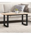 vidaXL Coffee Table Legs O-Frame 80x40x43 cm Steel