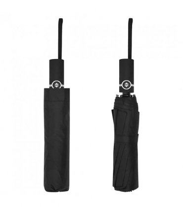 vidaXL Umbrella | Black | 190T PG fabric, metal, fibreglass | Compact | Foldable