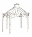 vidaXL Garden Pavilion Antique Brown 400x258x378 cm Iron
