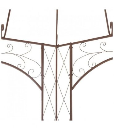 vidaXL Garden Pavilion Antique Brown 400x258x378 cm Iron