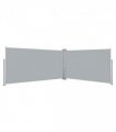 vidaXL Side Awning | Grey | Polyester | 160 x 600 cm | Retractable