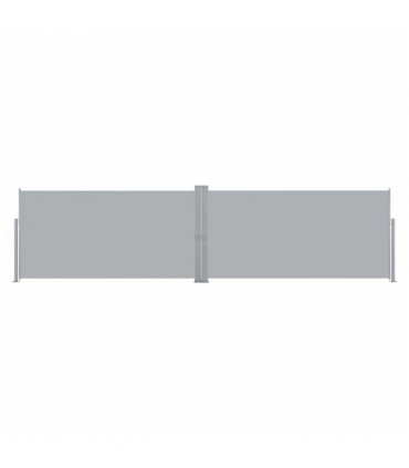 vidaXL Side Awning | Grey | Polyester | 160 x 600 cm | Retractable