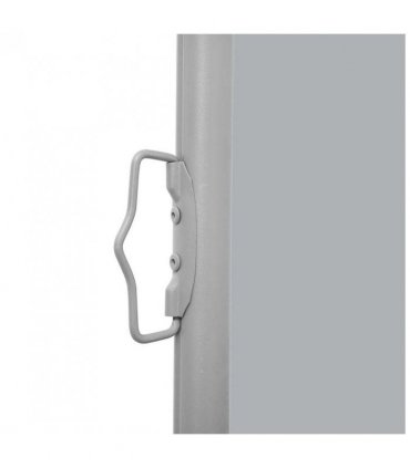 vidaXL Side Awning | Grey | Polyester | 160 x 600 cm | Retractable