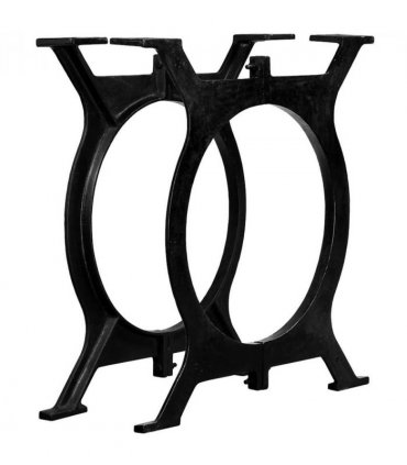 vidaXL Dining Table Legs 2 pcs O-Frame Cast Iron