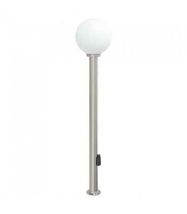 vidaXL Bollard Light with Sensor&Outlet 120 cm Stainless Steel IP44