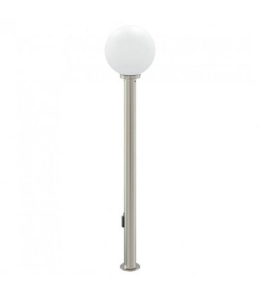 vidaXL Bollard Light with Sensor&Outlet 120 cm Stainless Steel IP44