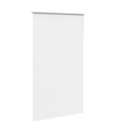 vidaXL Roller Blind Blackout White 130x210 cm Fabric Width 126.6 cm Polyester