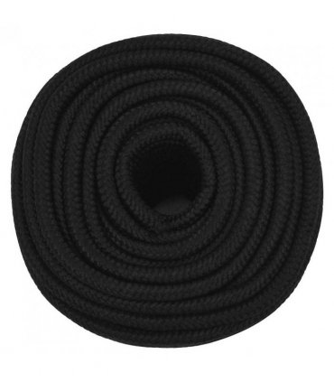 vidaXL Work Rope Black 12 mm 250 m Polyester