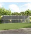 vidaXL Chicken Cage 4 pcs Silver 800 x 200 x 200 cm Galvanised Steel