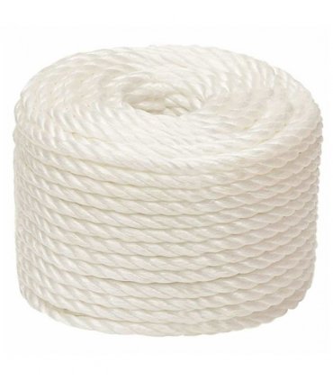 vidaXL Work Rope White 12 mm 50 m Polypropylene