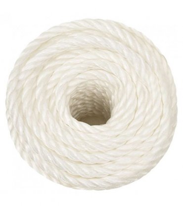 vidaXL Work Rope White 12 mm 50 m Polypropylene