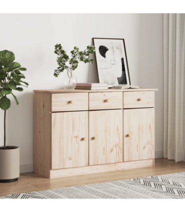 vidaXL Sideboard ALTA 112x35x73 cm Solid Wood Pine