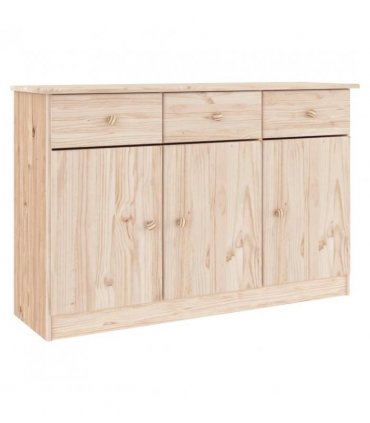 vidaXL Sideboard ALTA 112x35x73 cm Solid Wood Pine