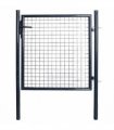 vidaXL Mesh Garden Gate Galvanised Steel 100x100 cm Grey