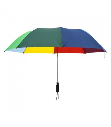 vidaXL Automatic Folding Umbrella Multicolour 124 cm