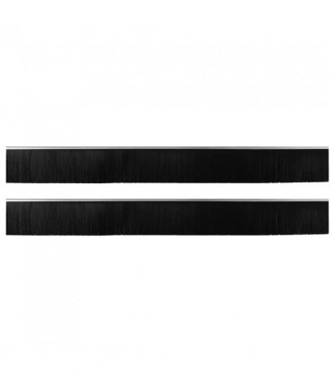 vidaXL Self-adhesive Door Brush Seals 2 pcs Silver 100 cm