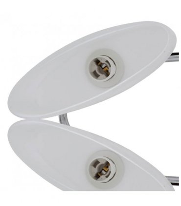 Ceiling Lamp with Ellipsoid Glass Shades for 6 E14 Bulbs