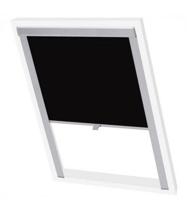 vidaXL Blackout Roller Blind Black MK08
