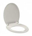 vidaXL Soft-Close Toilet Seat Light Grey Oval