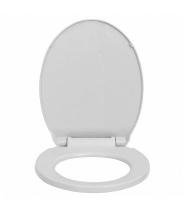 vidaXL Soft-Close Toilet Seat Light Grey Oval