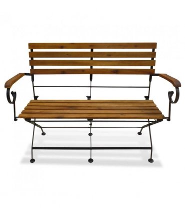 vidaXL Garden Bench | Brown | Solid Acacia wood | Medium | Collapsible