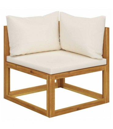 vidaXL 5 Piece Garden Lounge Set with Cushions Solid Wood Acacia (UK/IE/FI/NO only)