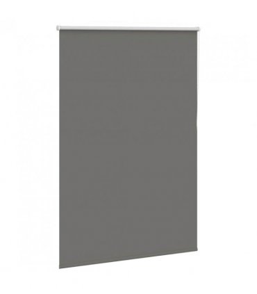 vidaXL Roller Blind Blackout Grey 100x130 cm Fabric Width 95.7 cm Polyester
