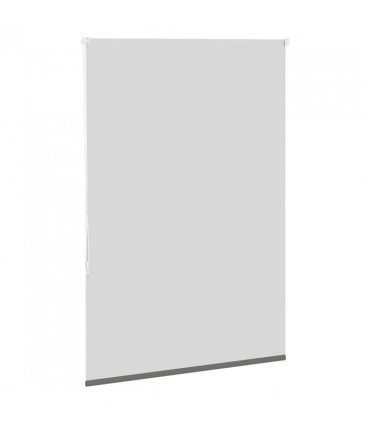 vidaXL Roller Blind Blackout Grey 100x130 cm Fabric Width 95.7 cm Polyester