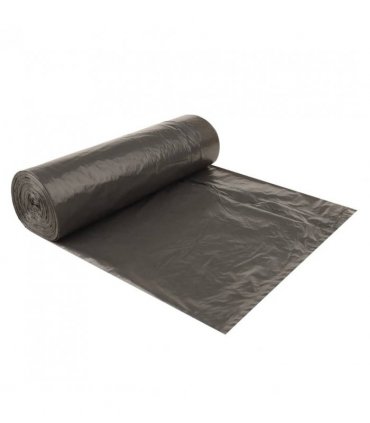 vidaXL Bin Bags with Drawstrings 250 pcs Black 60 L