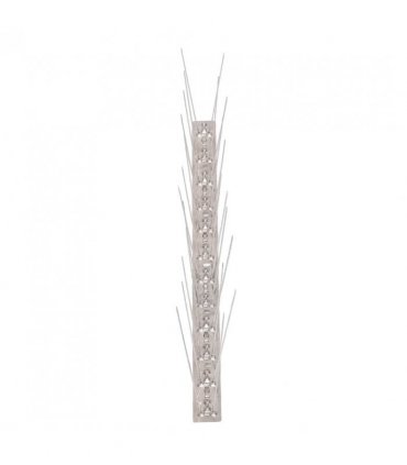 vidaXL 2-row Stainless Steel Bird & Pigeon Spikes Set of 20 10 m