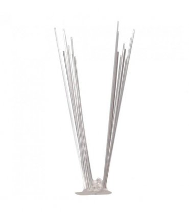 vidaXL 2-row Stainless Steel Bird & Pigeon Spikes Set of 20 10 m
