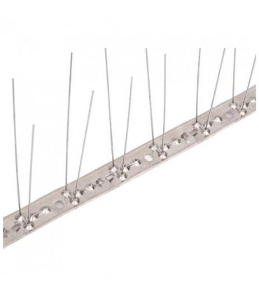 vidaXL 2-row Stainless Steel Bird & Pigeon Spikes Set of 20 10 m