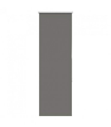 vidaXL Roller Blind Blackout Grey 45x130 cm Fabric Width 40.7 cm Polyester