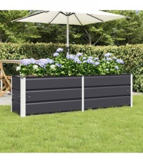 vidaXL Planter Anthracite 160 x 40 x 45 cm Steel