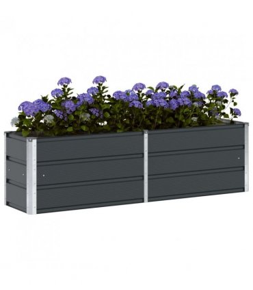 vidaXL Planter Anthracite 160 x 40 x 45 cm Steel