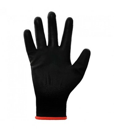 vidaXL Work Gloves 24 pcs Black 7 / S Polyester