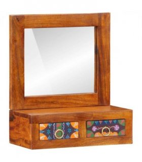 vidaXL Wall Cabinet Brown 40 x 20 x 50 cm Solid Acacia Wood