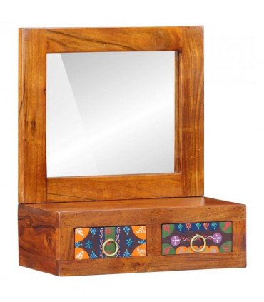 vidaXL Wall Cabinet Brown 40 x 20 x 50 cm Solid Acacia Wood