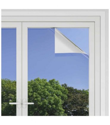 vidaXL Static Reflective Solar Window Film Silver 90 x 1000 cm PVC