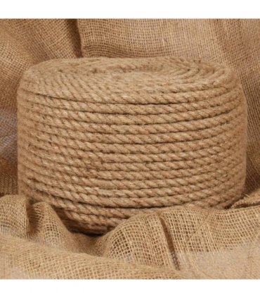 vidaXL Jute Rope 50 m Long 14 mm Thick