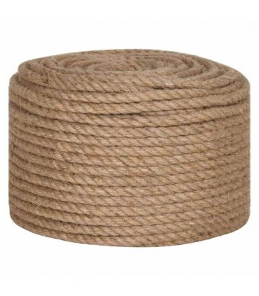 vidaXL Jute Rope 50 m Long 14 mm Thick