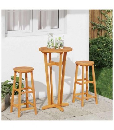 vidaXL Garden Bar Table Ø60x105 cm Solid Wood Acacia