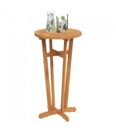 vidaXL Garden Bar Table Ø60x105 cm Solid Wood Acacia