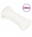 vidaXL Boat Rope Full White 4 mm 100 m Polypropylene