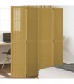 vidaXL Room Divider 4 Panels Brown Solid Wood Paulownia